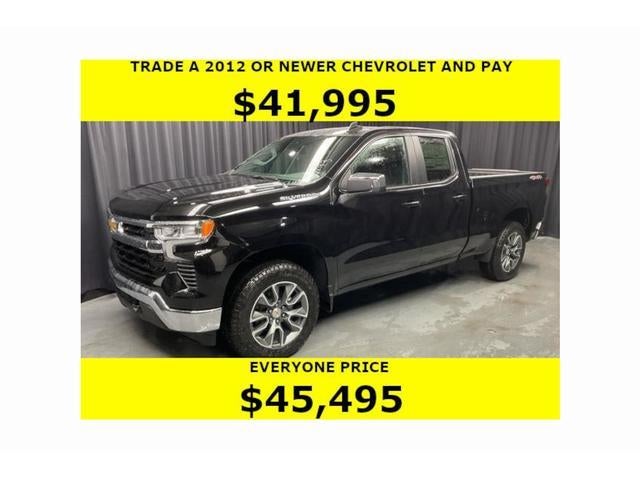 2026 Chevrolet Silverado 1500 LT (2FL) in Black — front three-quarter view