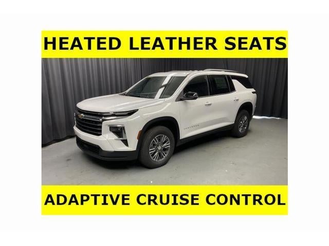 2026 Chevrolet Traverse LT in Summit White — front three-quarter view