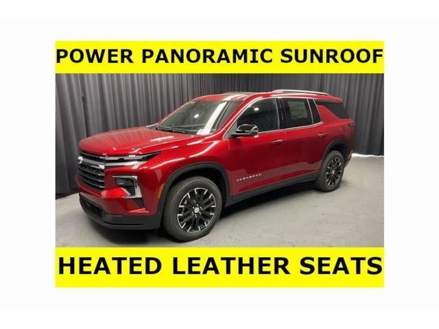 2026 Chevrolet Traverse LT in Radiant Red Tintcoat — front three-quarter view