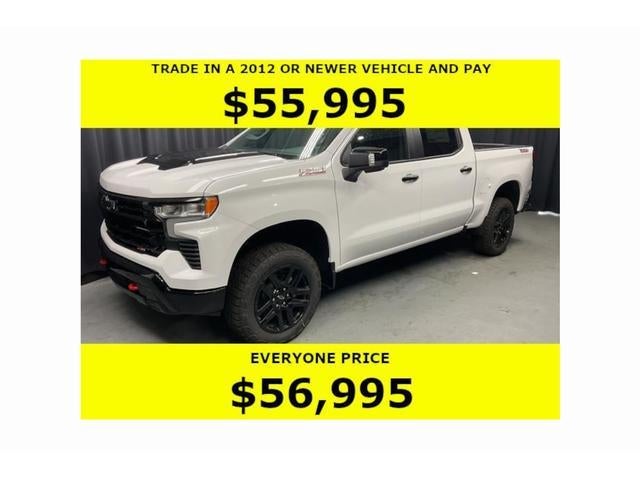 2026 Chevrolet Silverado 1500 LT Trail Boss in Summit White — front three-quarter view