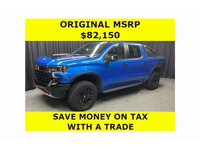 2025 Chevrolet Silverado 1500 ZR2 in Riptide Blue Metallic — front three-quarter view