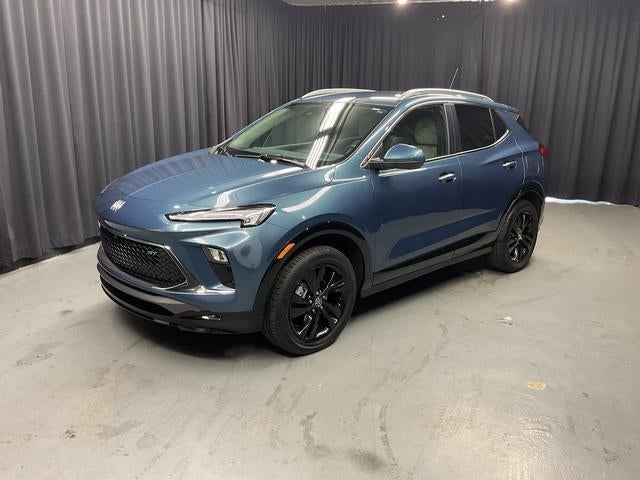 2024 Buick Encore GX Sport Touring in Ocean Blue Metallic — front three-quarter view